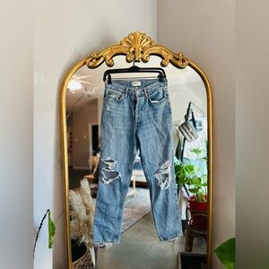 Agolde fen distressed straight leg jeans size 26